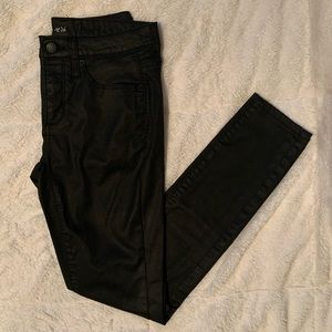Liquid Leather Skinny Jean